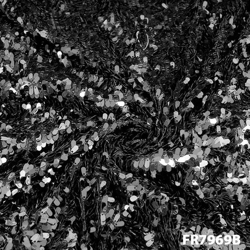 Heavy Sequins Net Fabric- FR7969