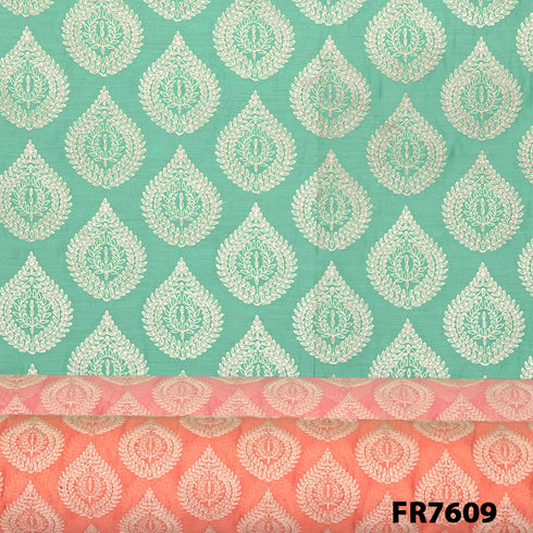 Embroidered Chanderi Fabric-FR7609