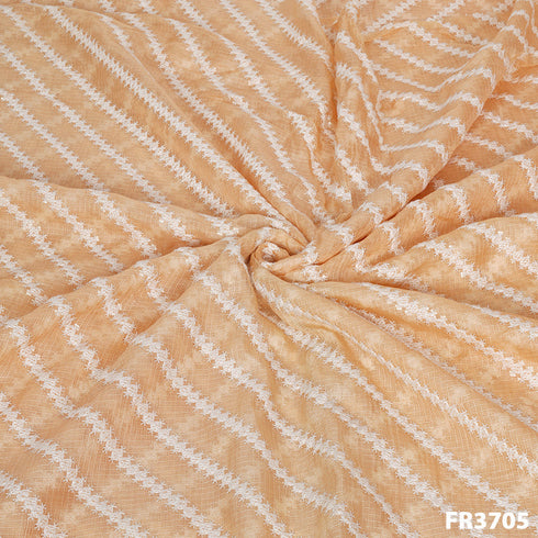 Embroidered Pure Kota Silk. Fabric-FR3705