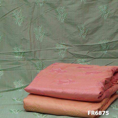 Embroidered Bamboo Silk Fabric-Fr6875