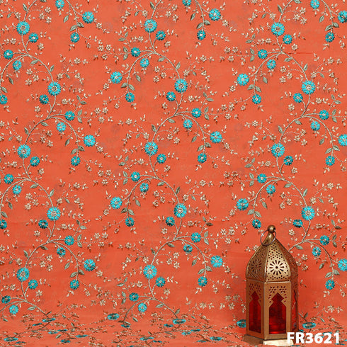 Embroidered Georgette Fabric-FR3621