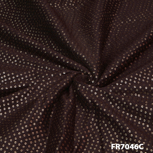 Sequins Cotton Silk Fabric FR7046