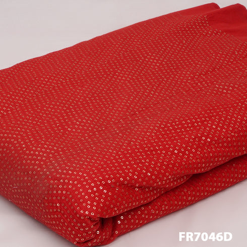 Sequins Cotton Silk Fabric FR7046