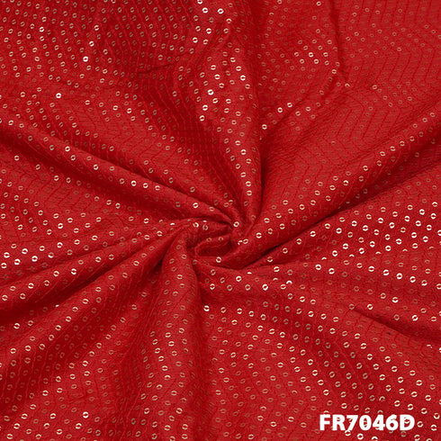 Sequins Cotton Silk Fabric FR7046