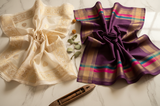 Chanderi vs Maheshwari: The Heritage Fabric Guide