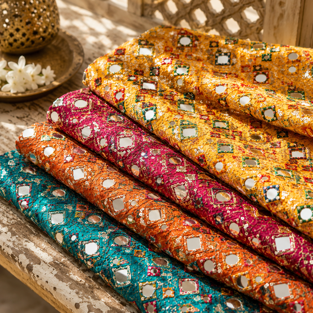 Mirror Work fabric