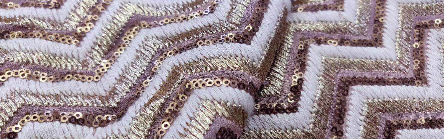 Embroidered Georgette - Fabricroot