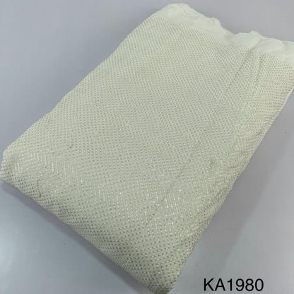 Dyeable Sequins Georgette Fabric-KA1980