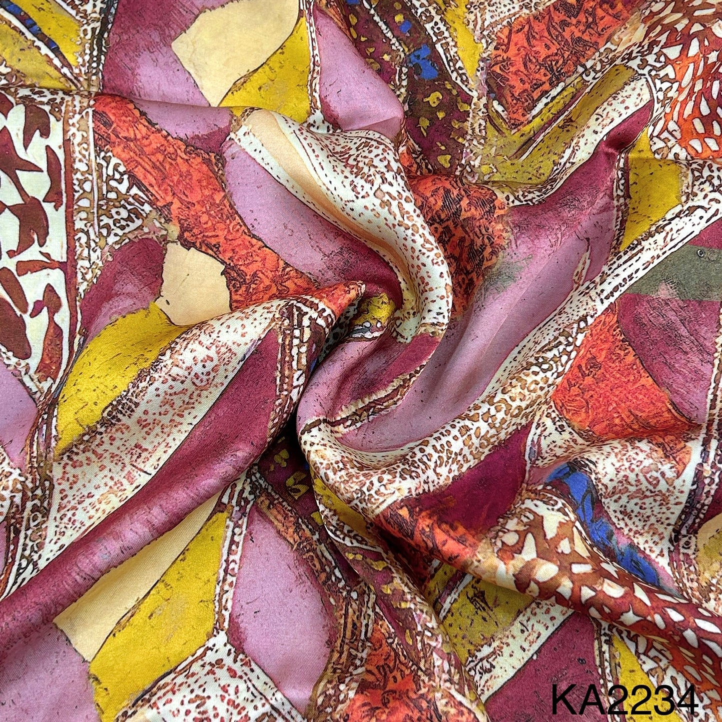Printed Modal Satin Fabric-KA2234
