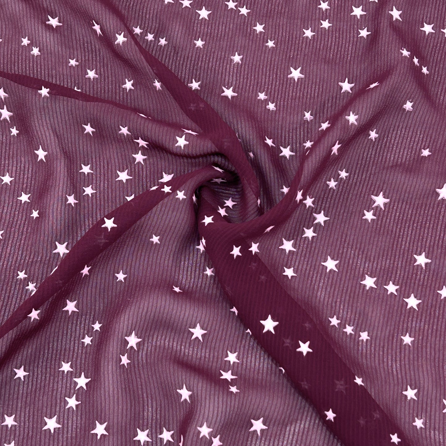 RUBBER Print Georgette Fabric-KA455