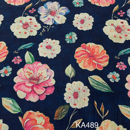 Printed Velvet Fabric-KA489