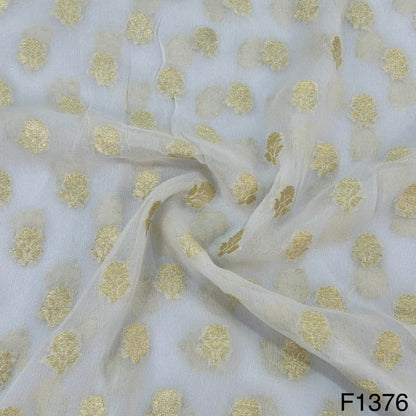 Dyeable Pure Banarasi Georgette Fabric-F1376