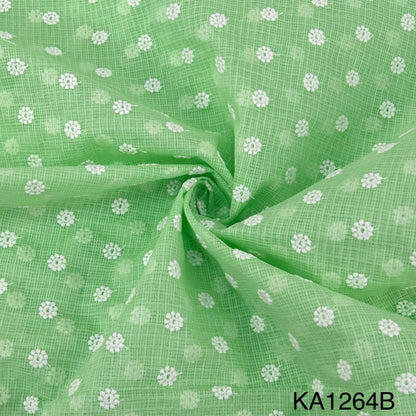 Embroidered Kota Cotton Fabric-KA1264