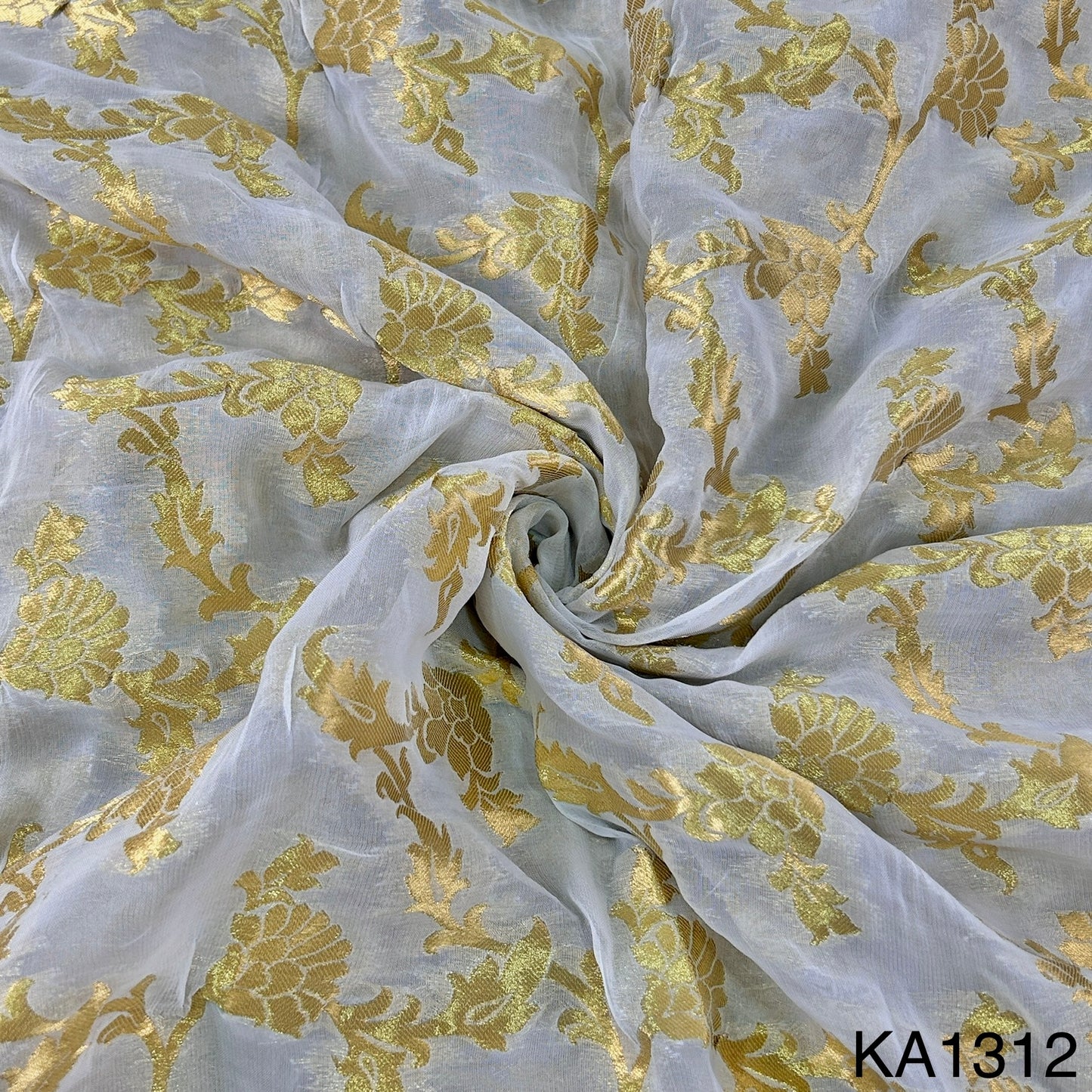 Dyeable Banarasi Georgette Fabric-KA1312
