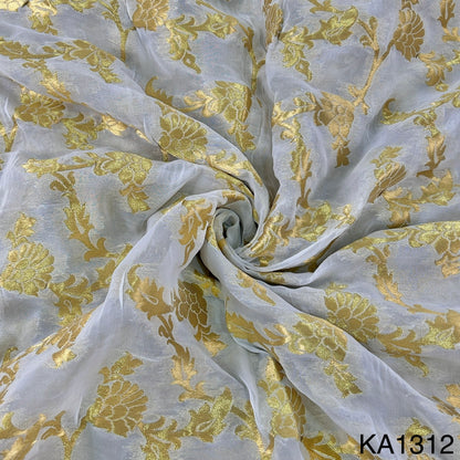 Dyeable Banarasi Georgette Fabric-KA1312