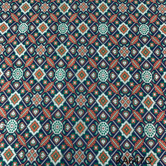 Banarasi Silk Brocade Fabric-KA647