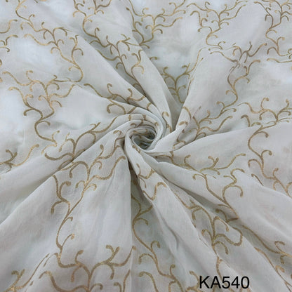 Dyeable Banarasi Georgette Fabric-KA540