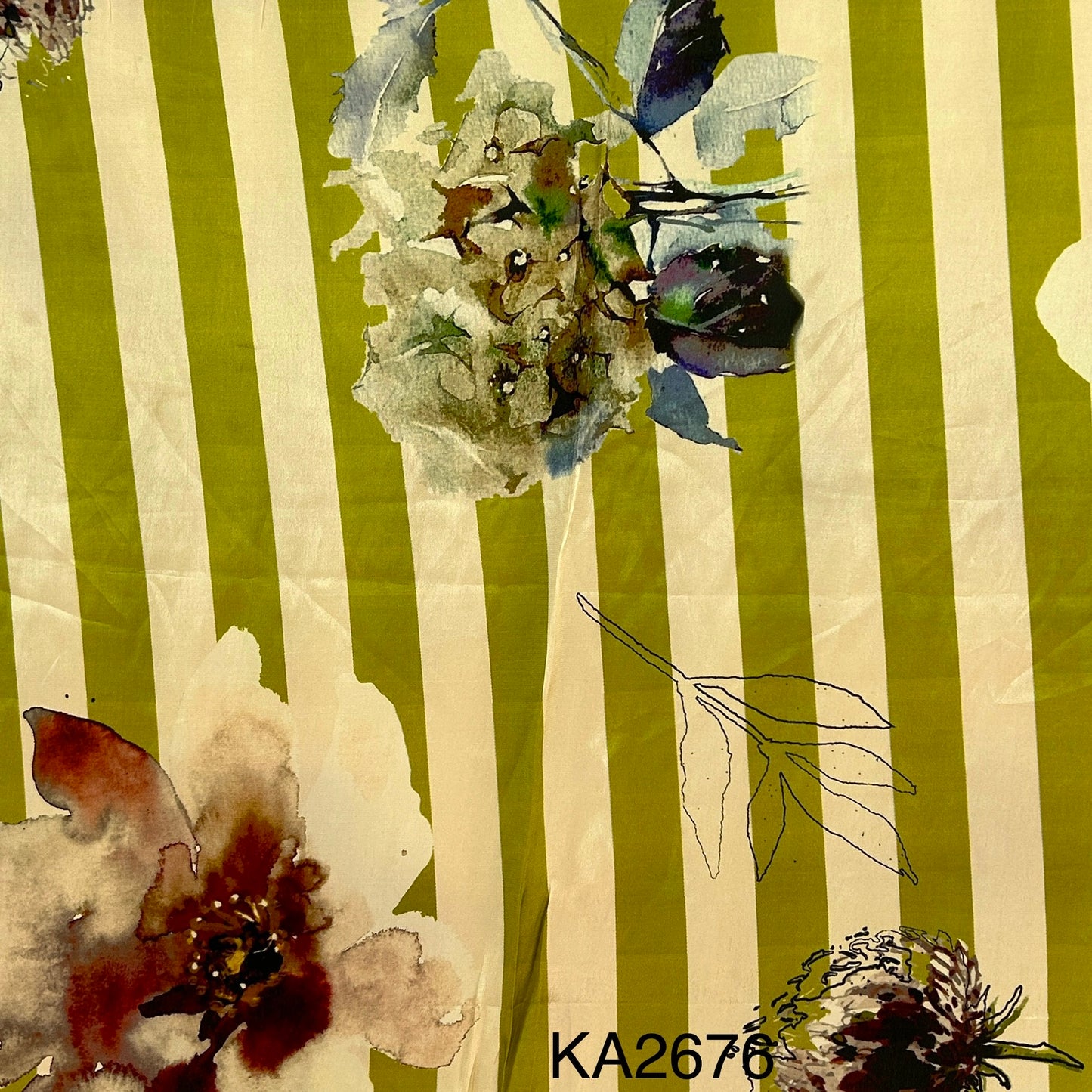 Printed Crepe Fabric - KA2676