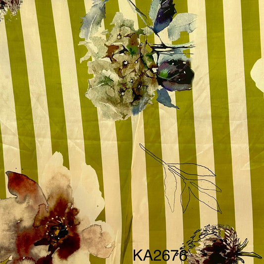 Printed Crepe Fabric - KA2676