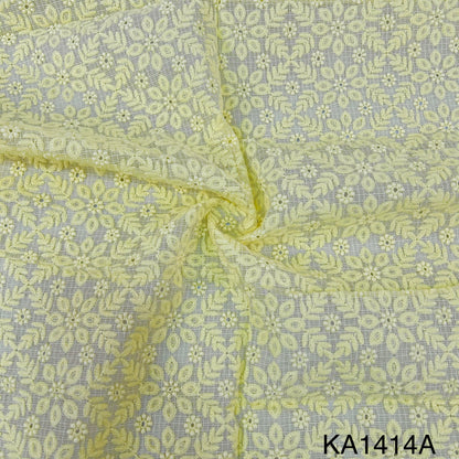 Embroidered Kota Cotton Fabric-KA1414