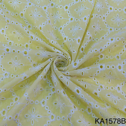 Embroidered Cotton Fabric-KA1578