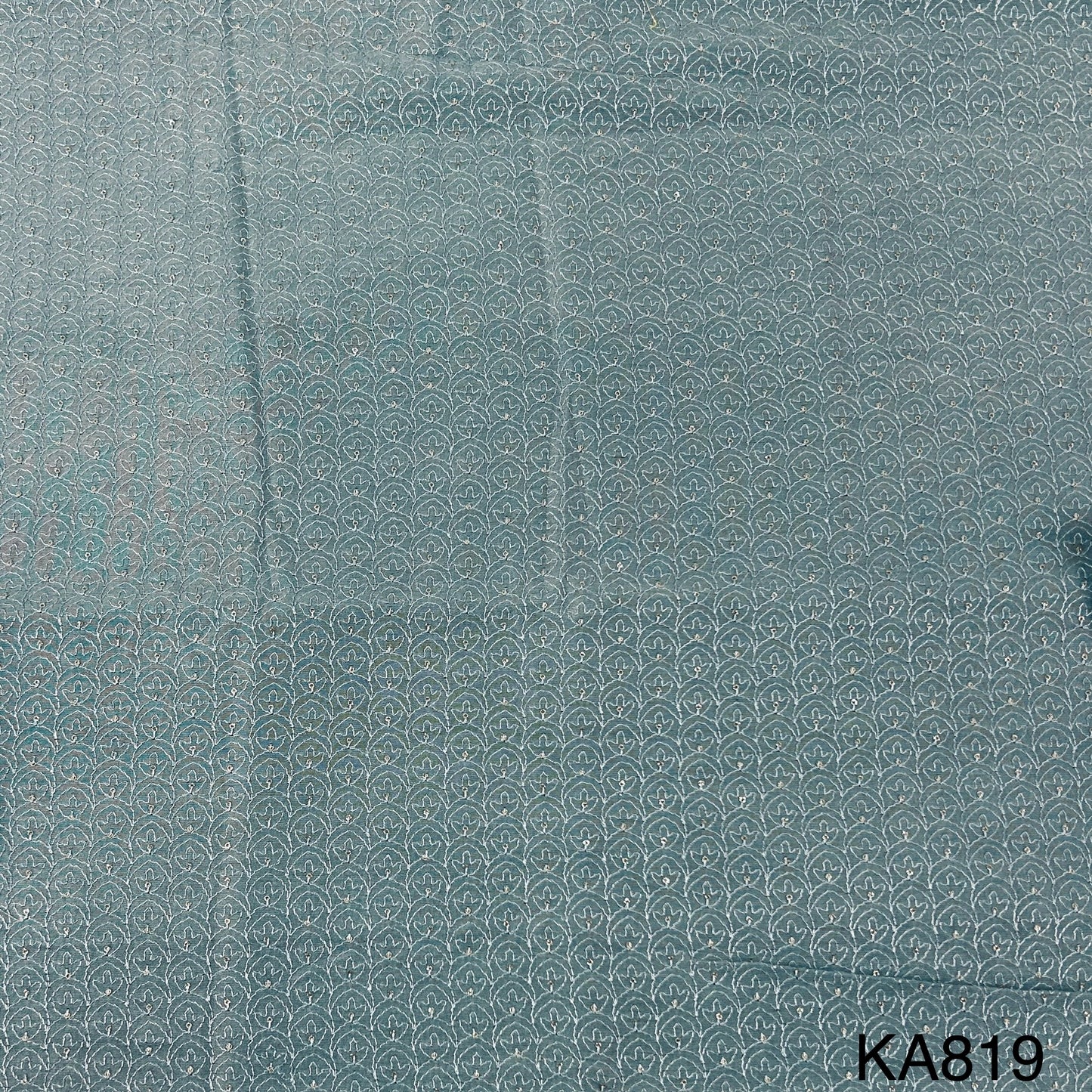 Embroidered Sequins Chanderi Fabric-KA819