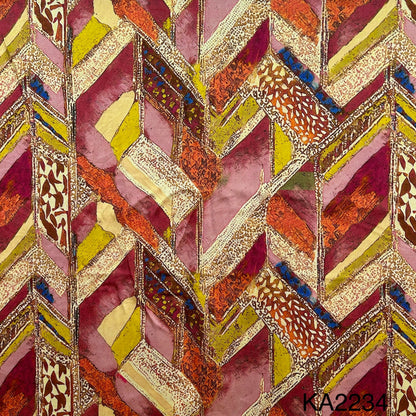 Printed Modal Satin Fabric-KA2234