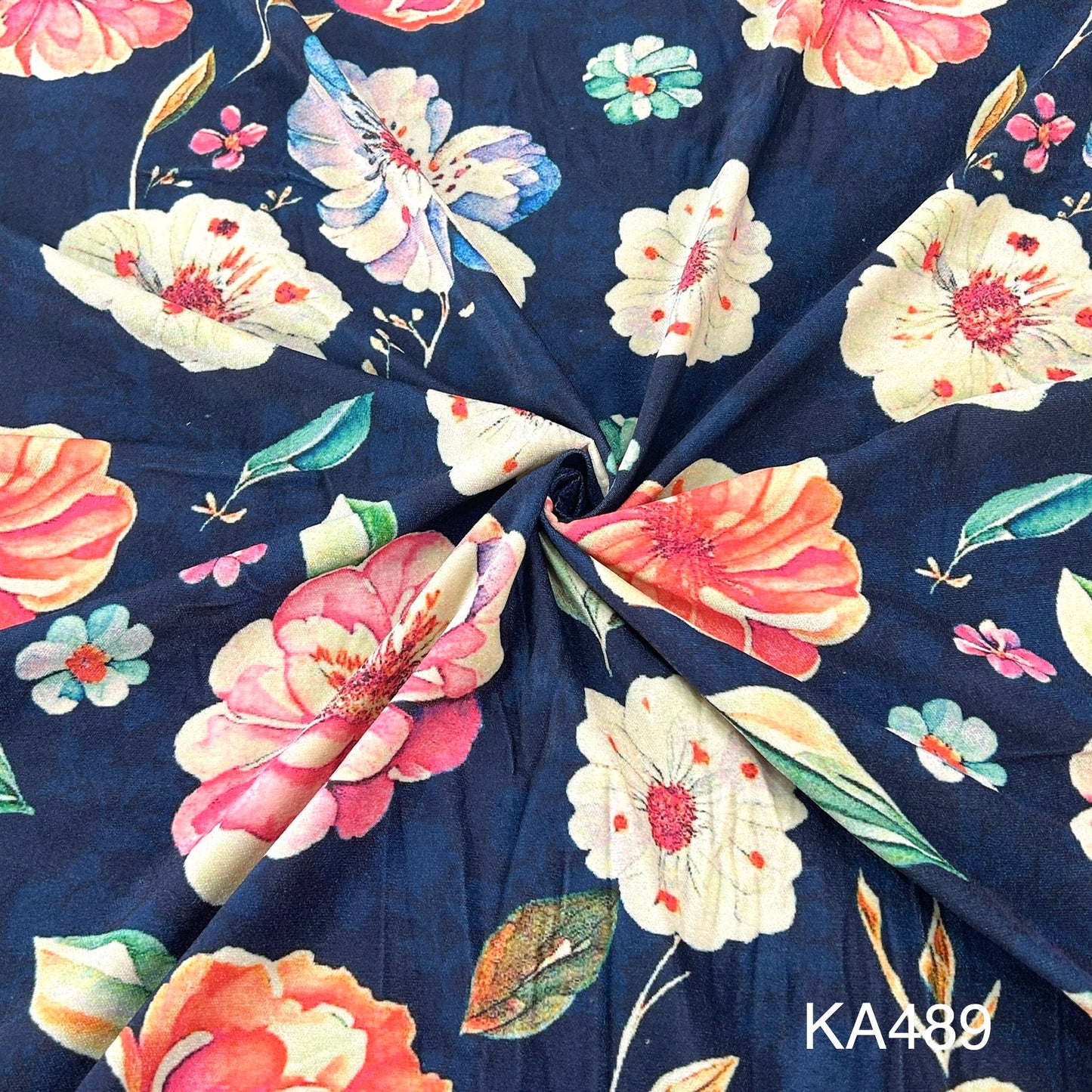 Printed Velvet Fabric-KA489