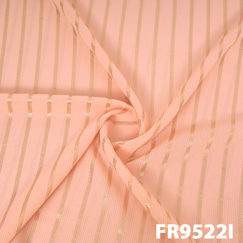 Foil Georgette Fabric-FR9522