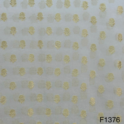 Dyeable Pure Banarasi Georgette Fabric-F1376