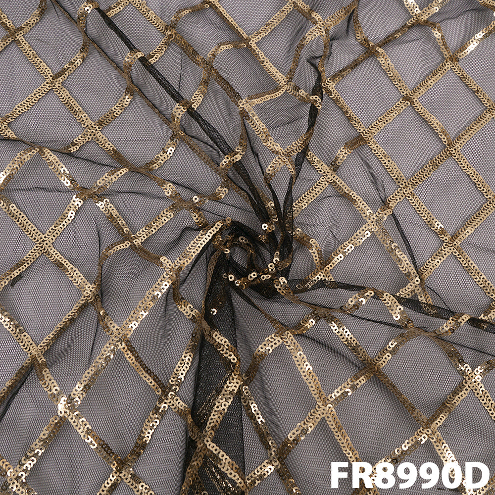 Sequins Net Fabric-FR8990