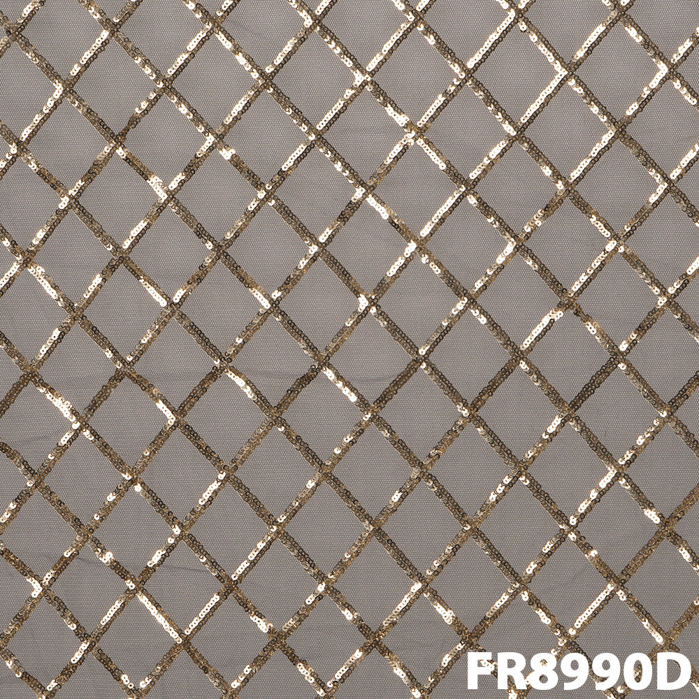 Sequins Net Fabric-FR8990