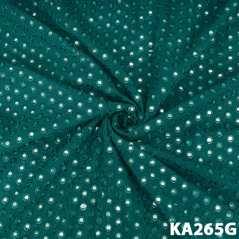 Faux Mirror Georgette Fabric-KA-265