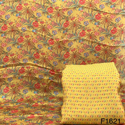 Printed Satin Crepe Fabric-F1621