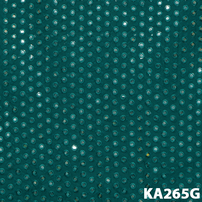 Faux Mirror Georgette Fabric-KA-265
