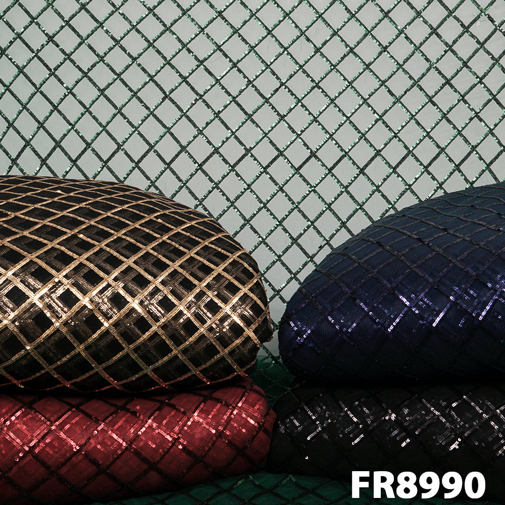 Sequins Net Fabric-FR8990