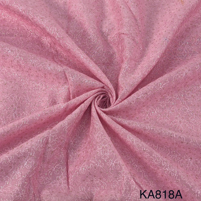 Embroidered Sequins Chanderi Fabric-KA818