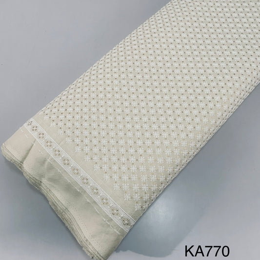 Chikankari Rayon Fabric-KA770