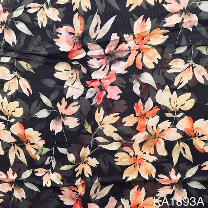 Printed Organza Fabric-KA1893