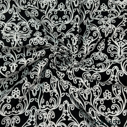 Thread Embroidered Cotton FABRIC-KA1657