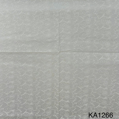 Embroidered Kota Cotton Fabric-KA1266