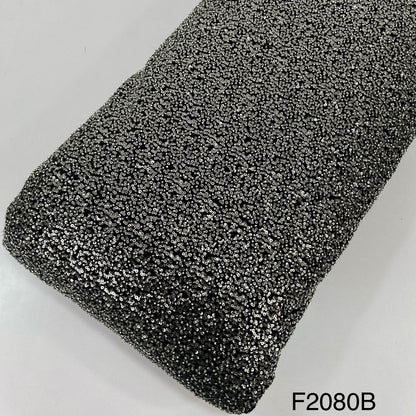 Cut Dana Work Sequins Embroidered Velvet Fabric-F2080