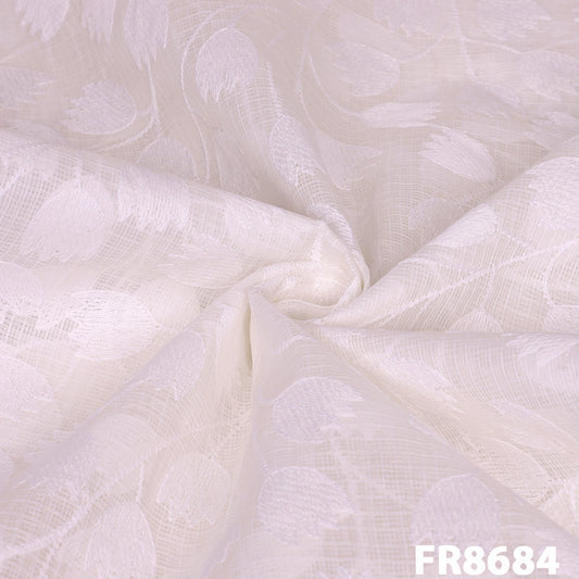 Embroidered Kota Cotton Fabric-FR8684