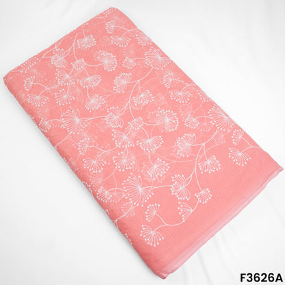 Thread Embroidered Kota Cotton Fabric-F3626