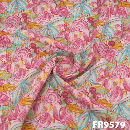 Printed Rayon Fabric-FR9579