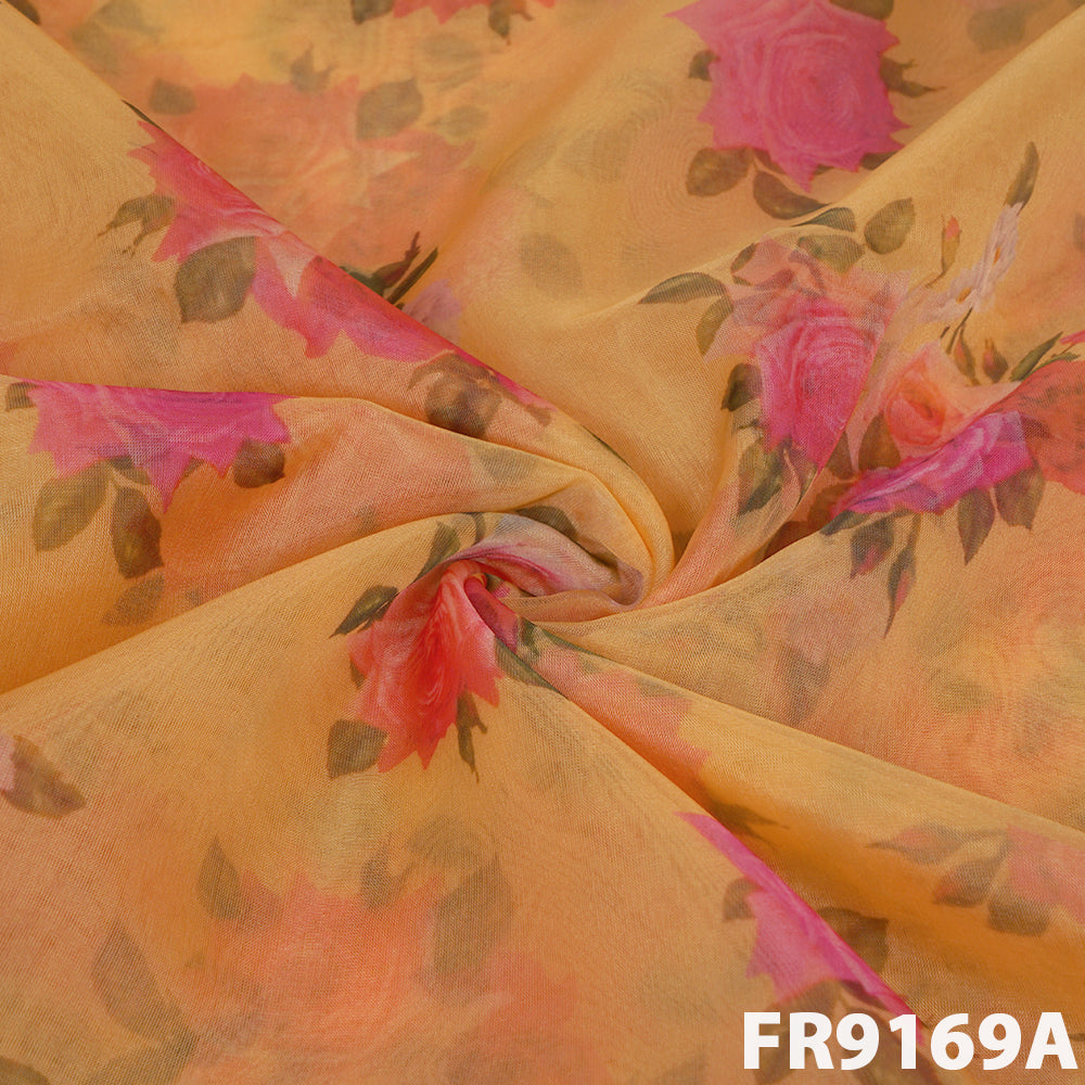 Printed Organza Fabric-FR9169