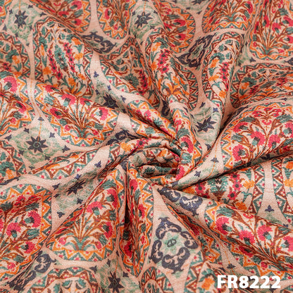 Printed Khadee Silk Fabric-FR8222