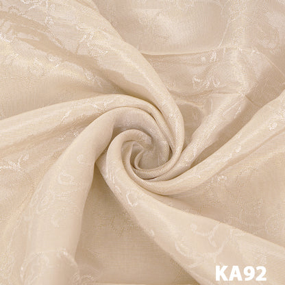Dyeable Zari Tissue Organza Fabric-KA92