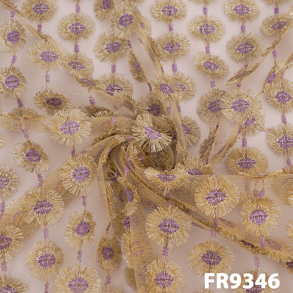 Embroidered Zari Net FR9346