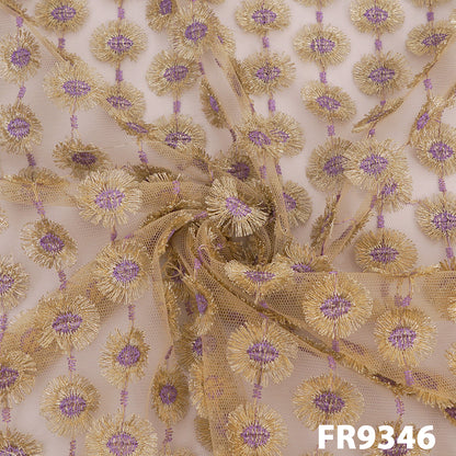Embroidered Zari Net FR9346